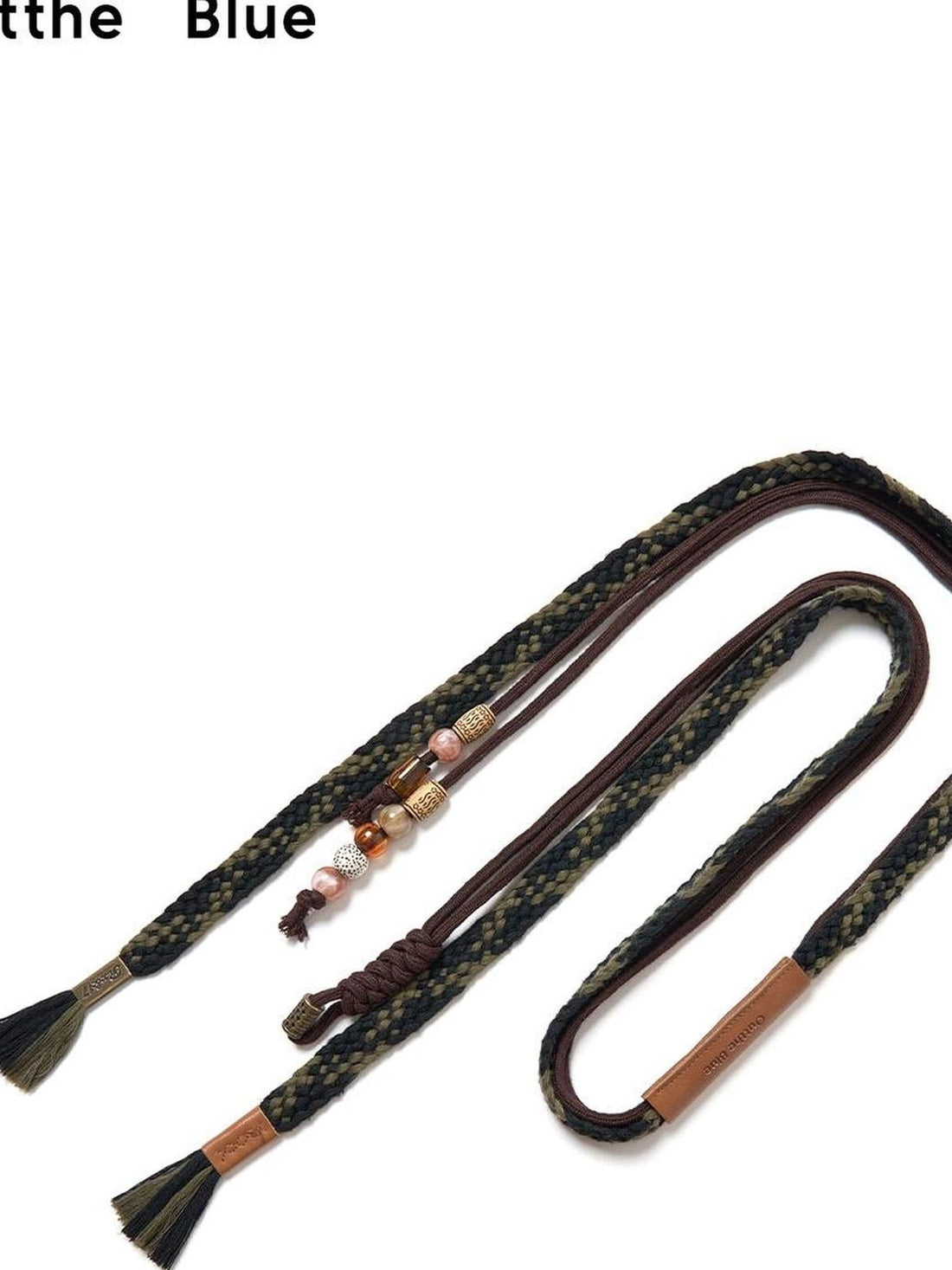 OuttheBlue Vintage Beaded Logo Waist Rope