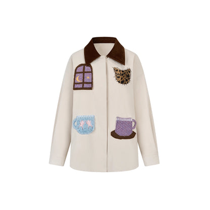 OuttheBlue_Vintage_Fun_Shirt_Style_Loose_Down_Jacket_MISSTT