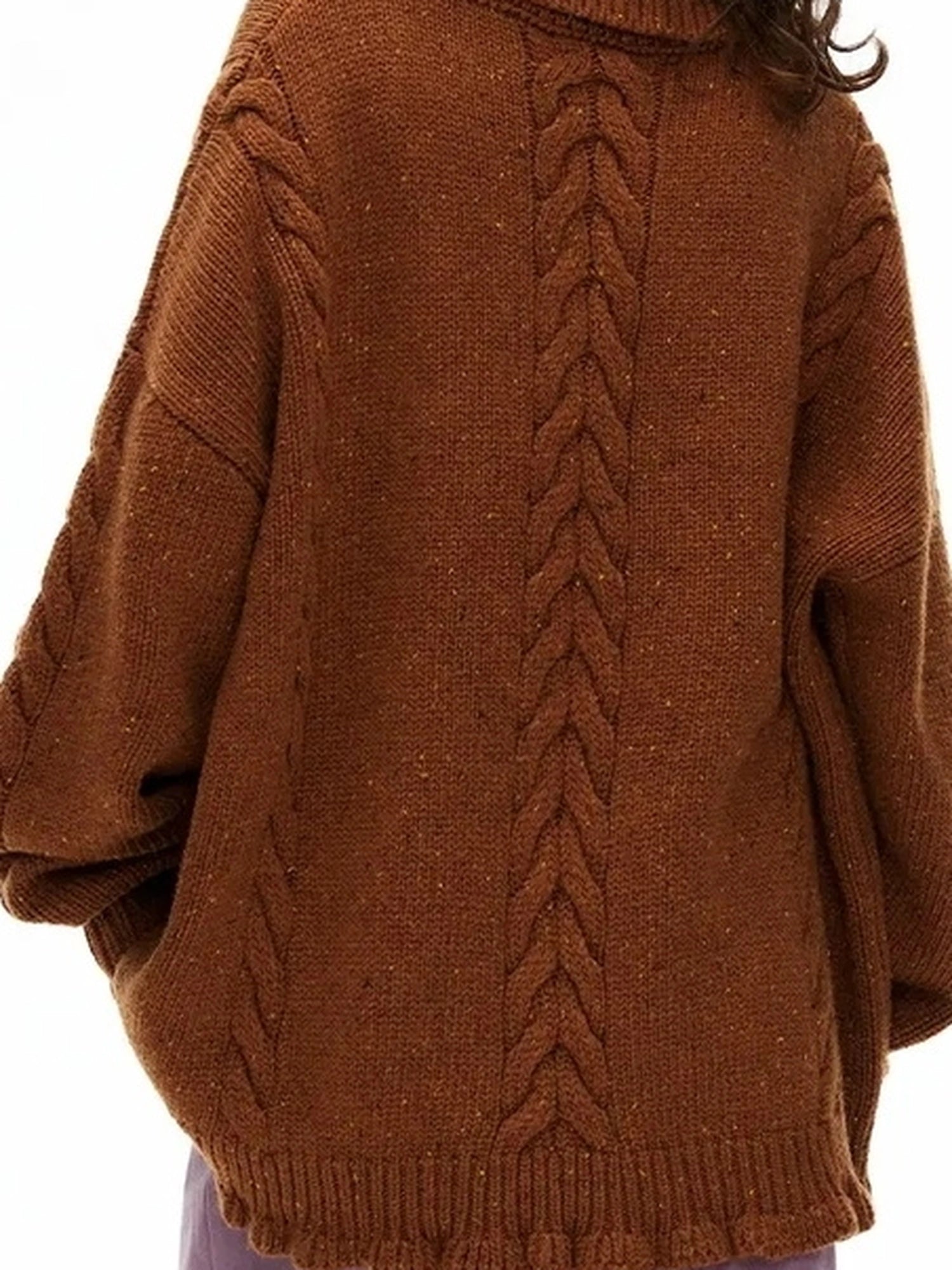 OuttheBlue Vintage Geometric V-neck Wool Blend Sweater
