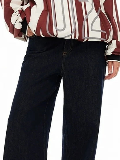 Vintage Stripe Cat Emblem Lace Trim Jersey Tee