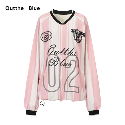 OuttheBlue_Vintage_Stripe_Cat_Emblem_Lace_Trim_Jersey_Tee_MISSTT