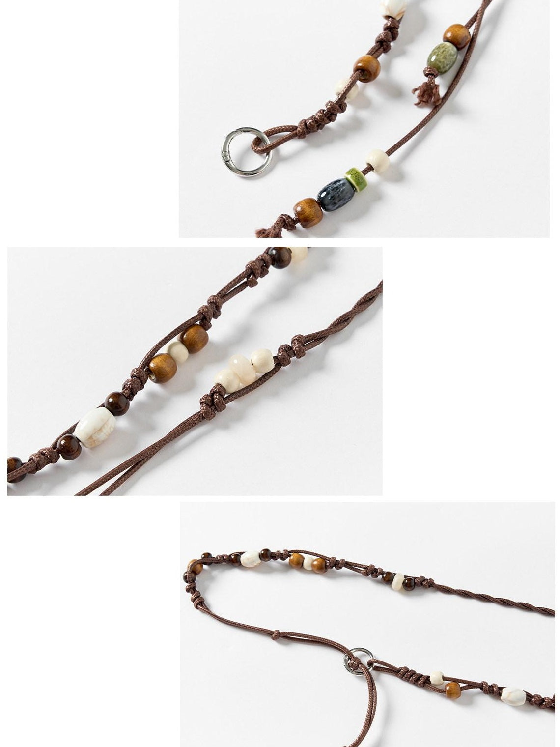 OuttheBlue Vintage Waist Chain Casual Unisex Dark Brown Adjustable 110Cm Belts