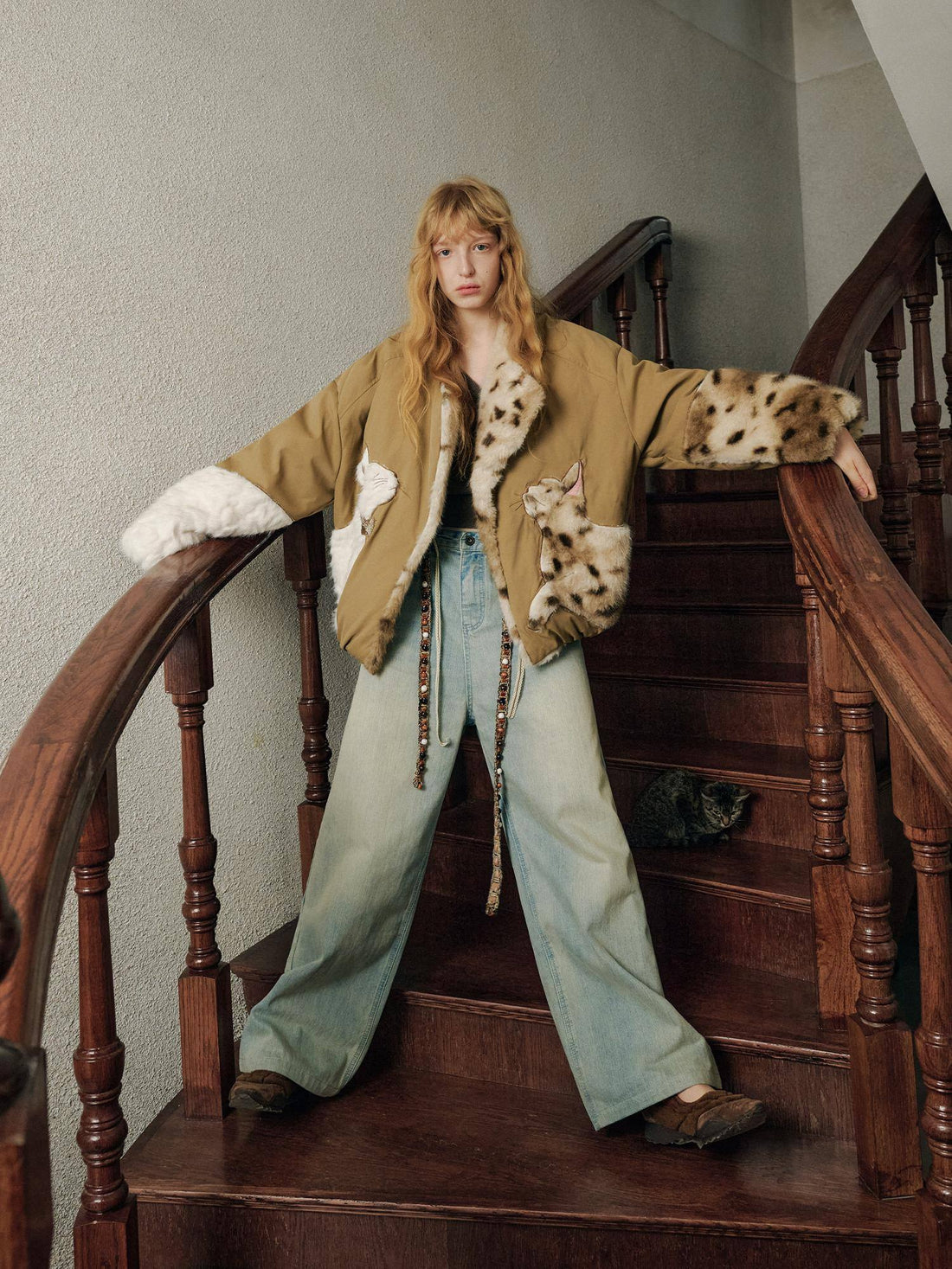 OuttheBlue Warm 90 Percent White Duck Down Casual Khaki No Hood Women Down Jacket