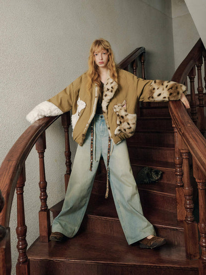 OuttheBlue Warm 90 Percent White Duck Down Casual Khaki No Hood Women Down Jacket