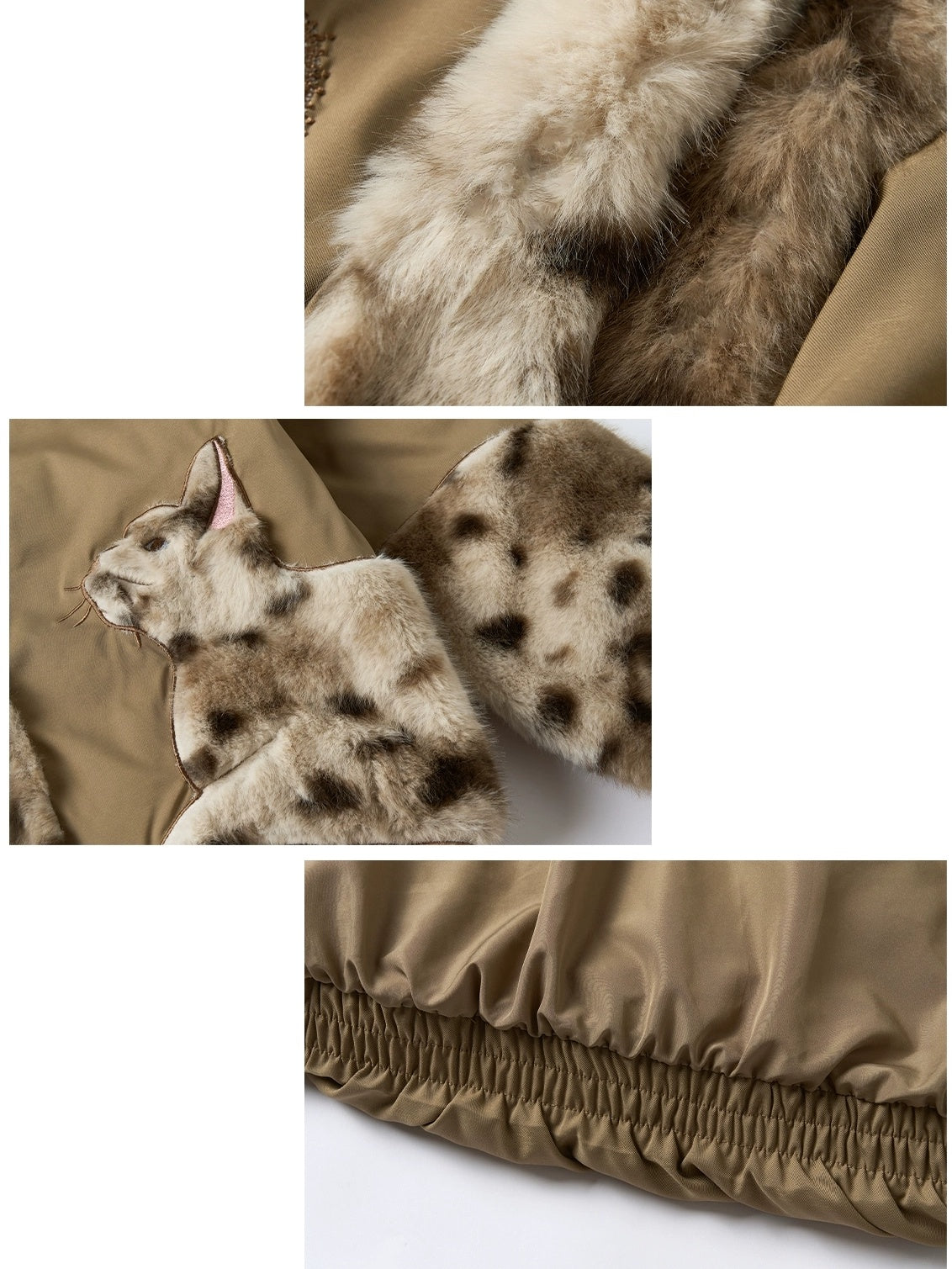 OuttheBlue Warm 90 Percent White Duck Down Casual Khaki No Hood Women Down Jacket