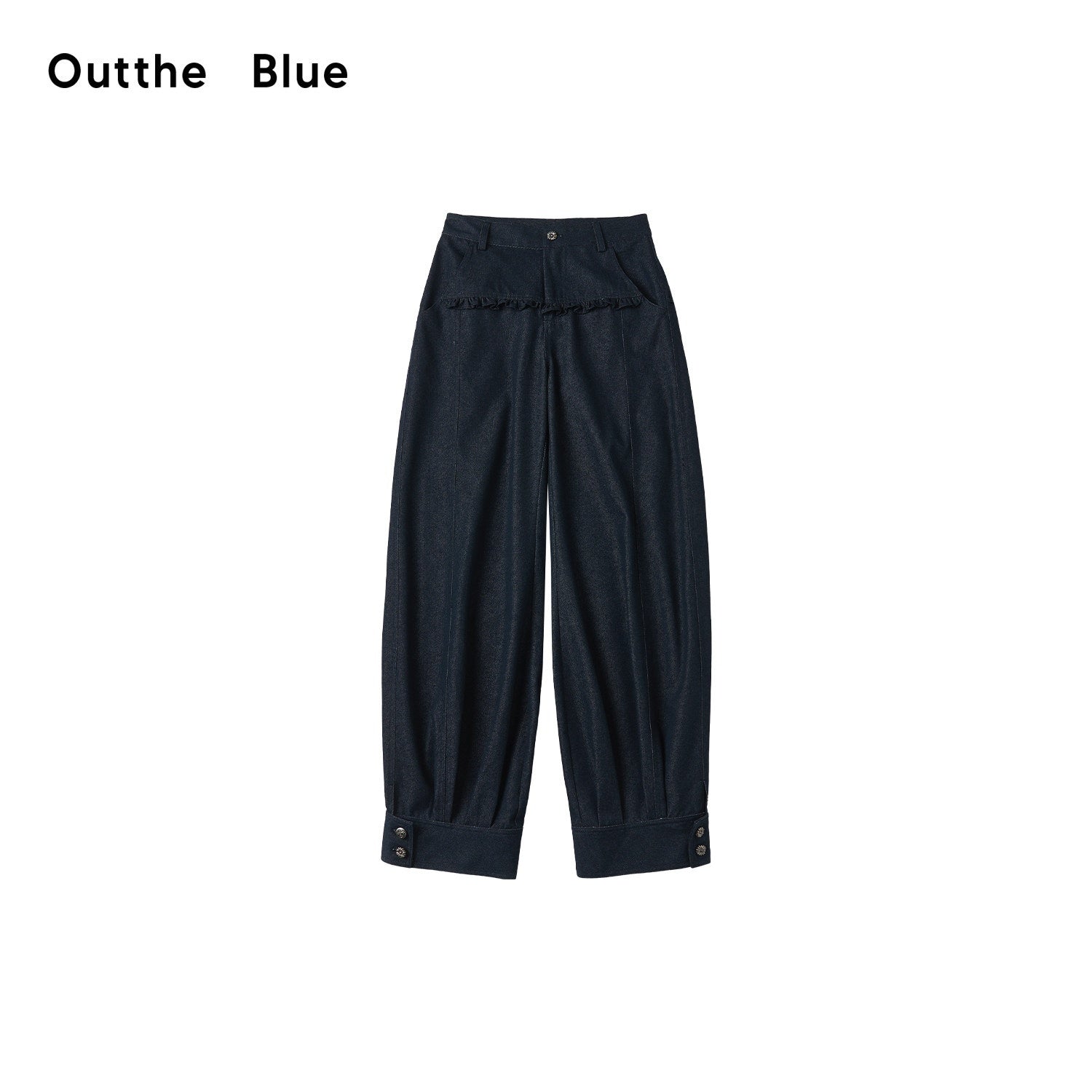 OuttheBlue_Washed_Cotton_Relaxed_Natural_Waist_Pocket_Button_Fly_Women_Navy_Wide-Leg_Jeans_MISSTT