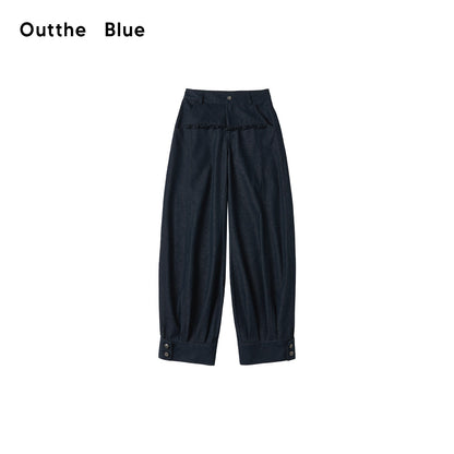 OuttheBlue_Washed_Cotton_Relaxed_Natural_Waist_Pocket_Button_Fly_Women_Navy_Wide-Leg_Jeans_MISSTT