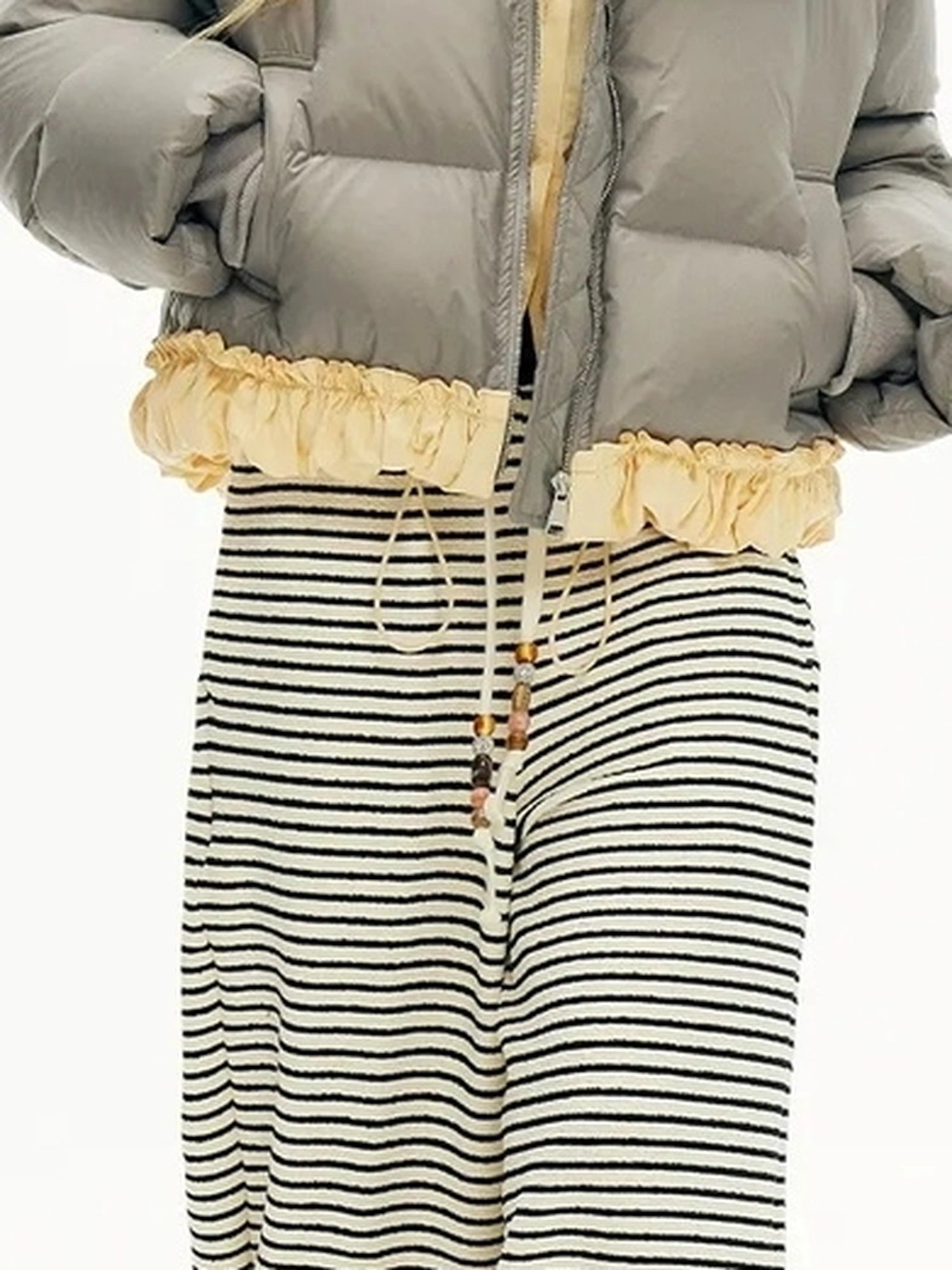 OuttheBlue Water Resistant Padded Shirt Jacket With Contrast Trim