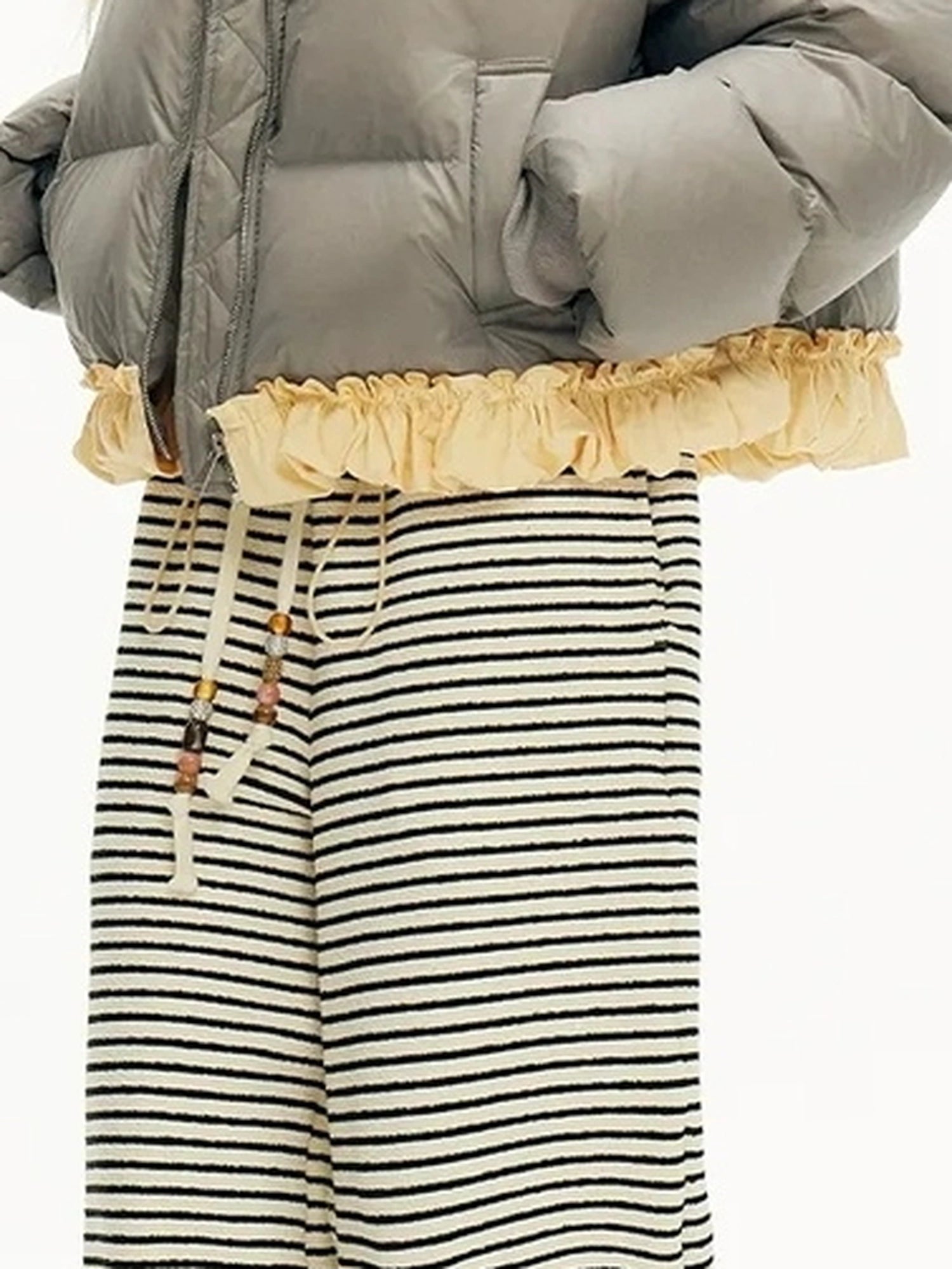 OuttheBlue Water Resistant Padded Shirt Jacket With Contrast Trim