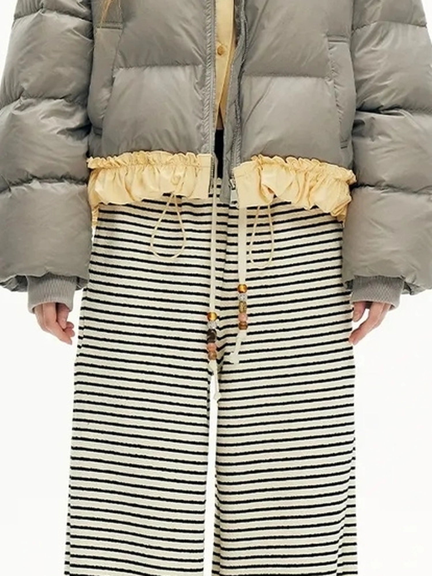 OuttheBlue Water Resistant Padded Shirt Jacket With Contrast Trim