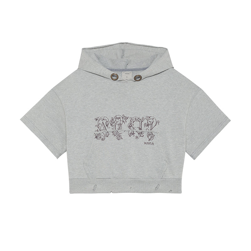 Achihara Vintage Washed Cotton Hoodie Tee