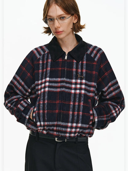 PCLP Warm Thick Polyester Youthful Small Lapel Standard Fit Women Black Jacket