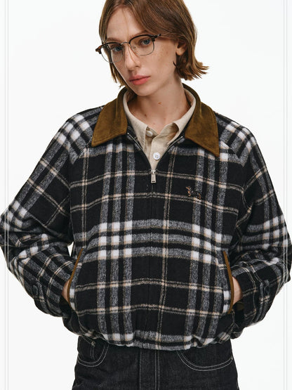 PCLP Warm Thick Polyester Youthful Small Lapel Standard Fit Women Black Jacket