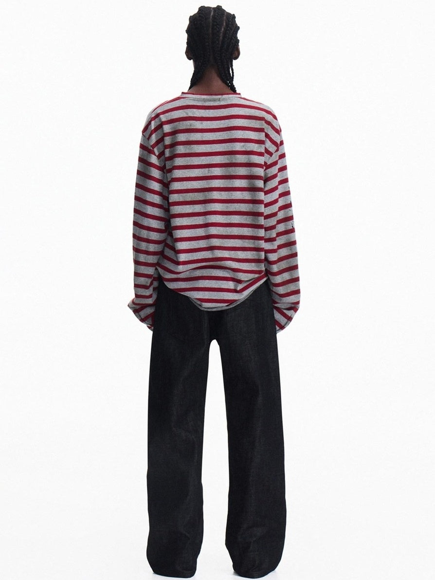 PEOPLESENSE 100% Cotton Selvedge Mid Rise Relaxed Fit Unisex Black Jeans