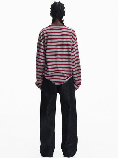 PEOPLESENSE 100% Cotton Selvedge Mid Rise Relaxed Fit Unisex Black Jeans