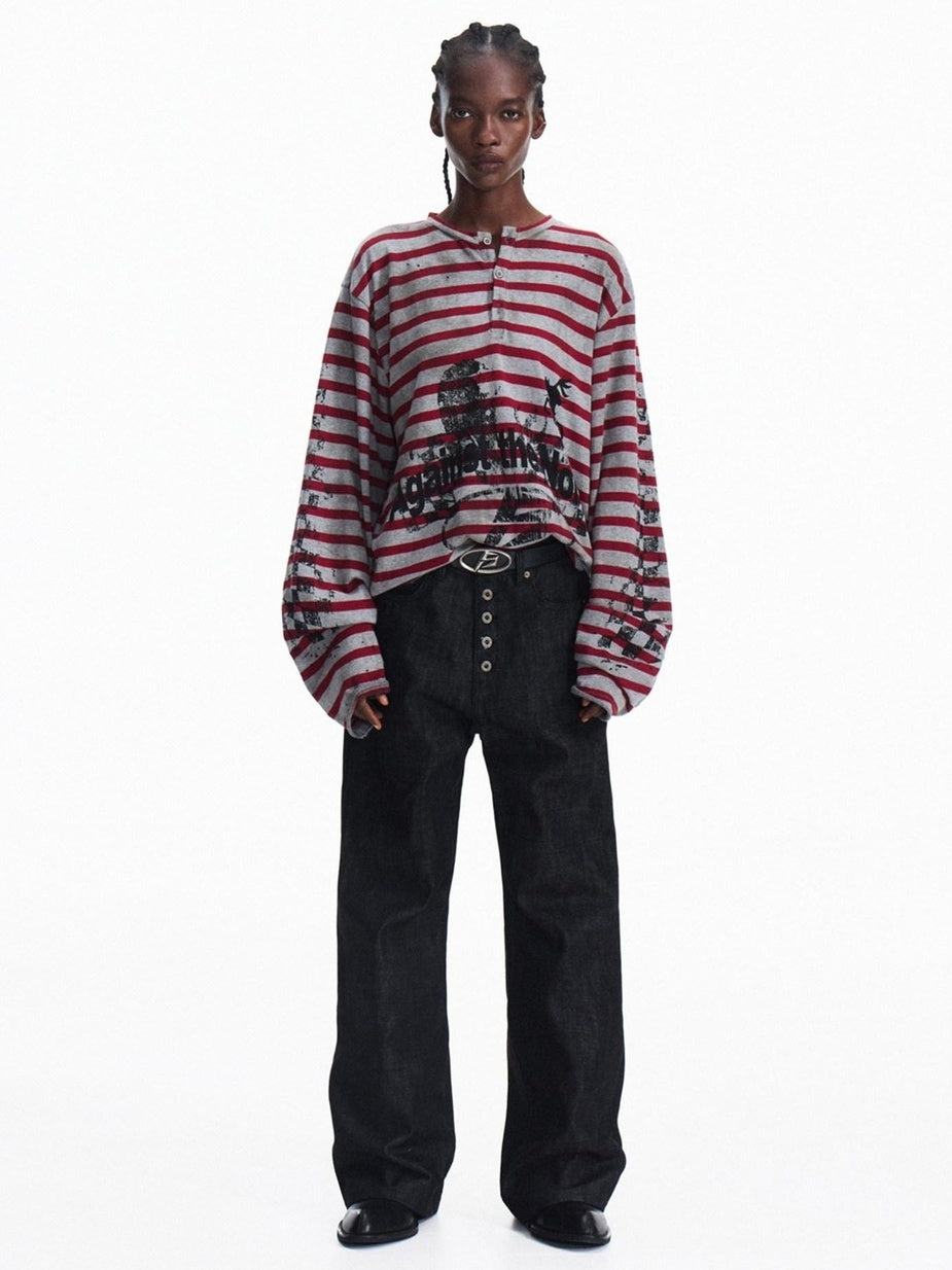 PEOPLESENSE 100% Cotton Selvedge Mid Rise Relaxed Fit Unisex Black Jeans