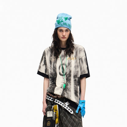 PEOPLESENSE_Black_White_Ombre_Badge_Print_Faux_Layered_Women&