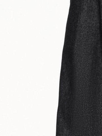 PEOPLESENSE Black White Printed Double Placket Mesh Quick Dry Women&