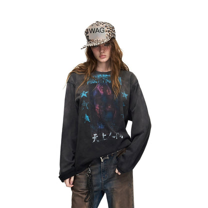 PEOPLESENSE_Distressed_Contrast_Print_Portrait_Loose_Fit_Women&
