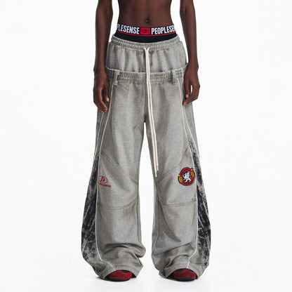 PEOPLESENSE_Distressed_Cotton_Loose_Straight_Colorblock_Mid_Rise_Black_Grey_Pants_MISSTT