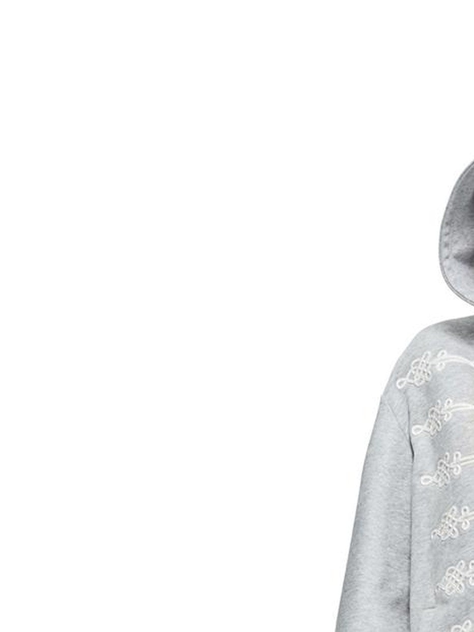 PEOPLESENSE Distressed Napoleon Chinese Knot Embroidery Slim Fit Women&