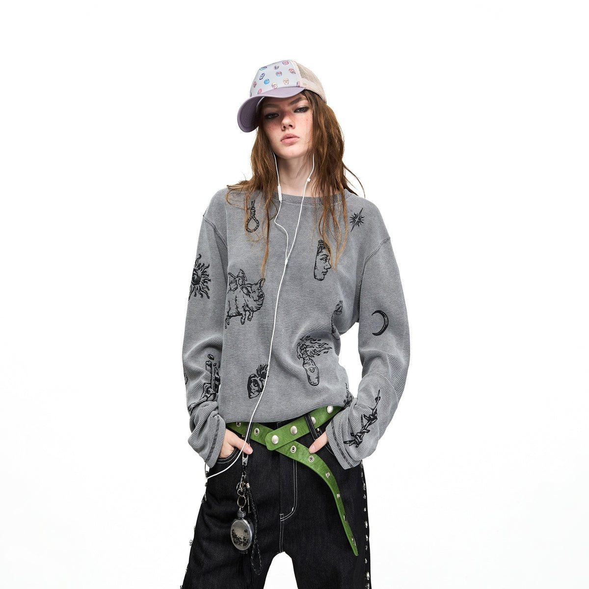 PEOPLESENSE_Distressed_Skull_Print_Waffle_Women&
