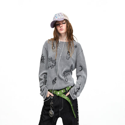 PEOPLESENSE_Distressed_Skull_Print_Waffle_Women&