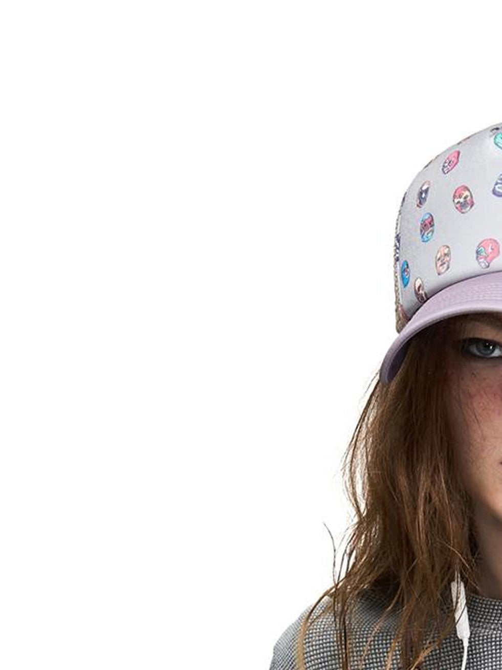 PEOPLESENSE Distressed Skull Print Waffle Women&