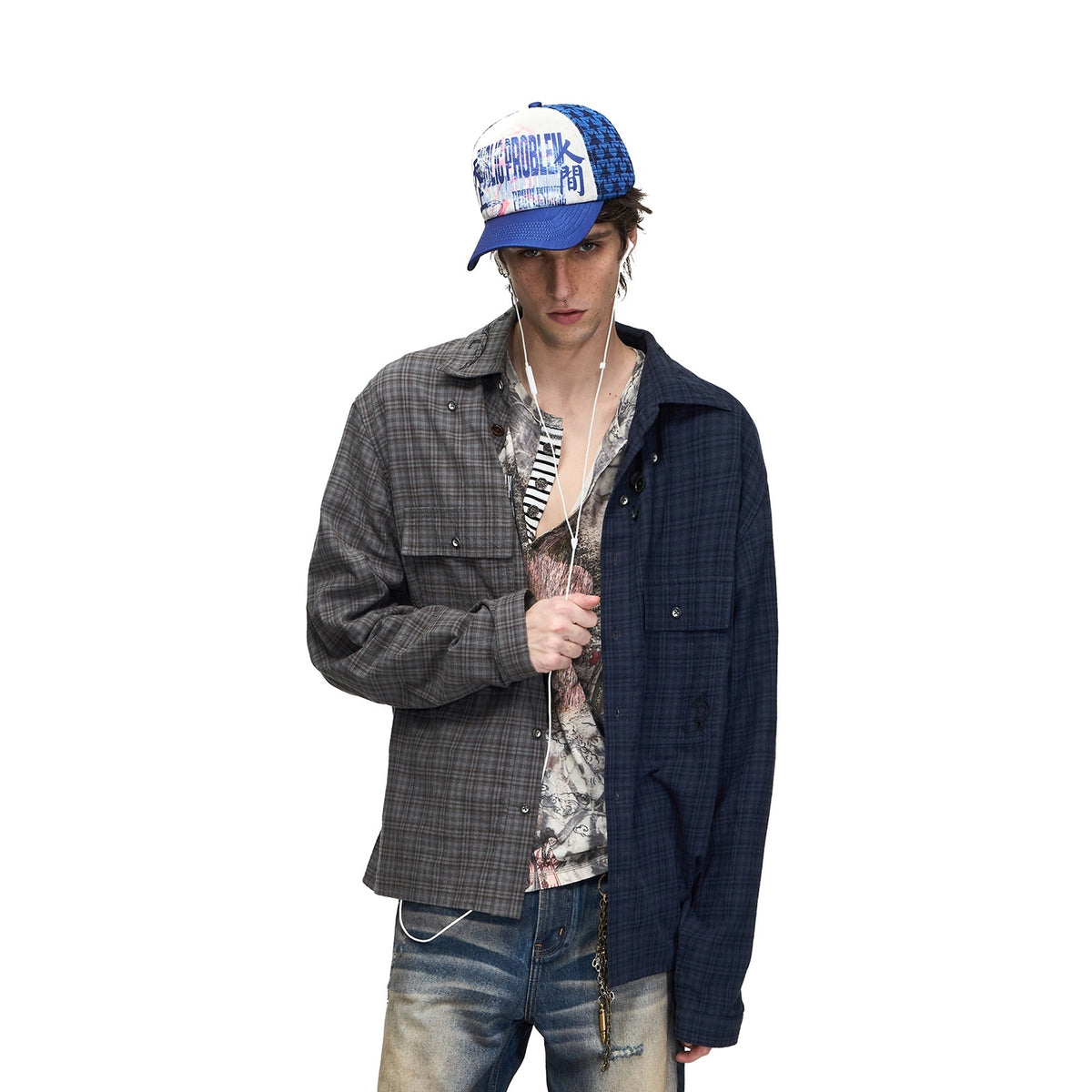 PEOPLESENSE_Embroidered_Color_Block_Plaid_Loose_Women&