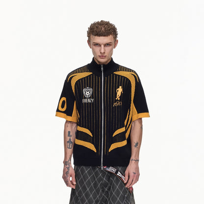 PEOPLESENSE_F1_Racing_Retro_Football_Mesh_Zip_Polo_Knit_Women&