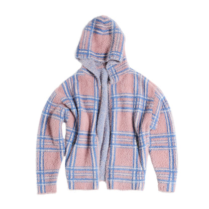 PEOPLESENSE_Gradient_Plaid_Jacquard_Hooded_Loose_Women&