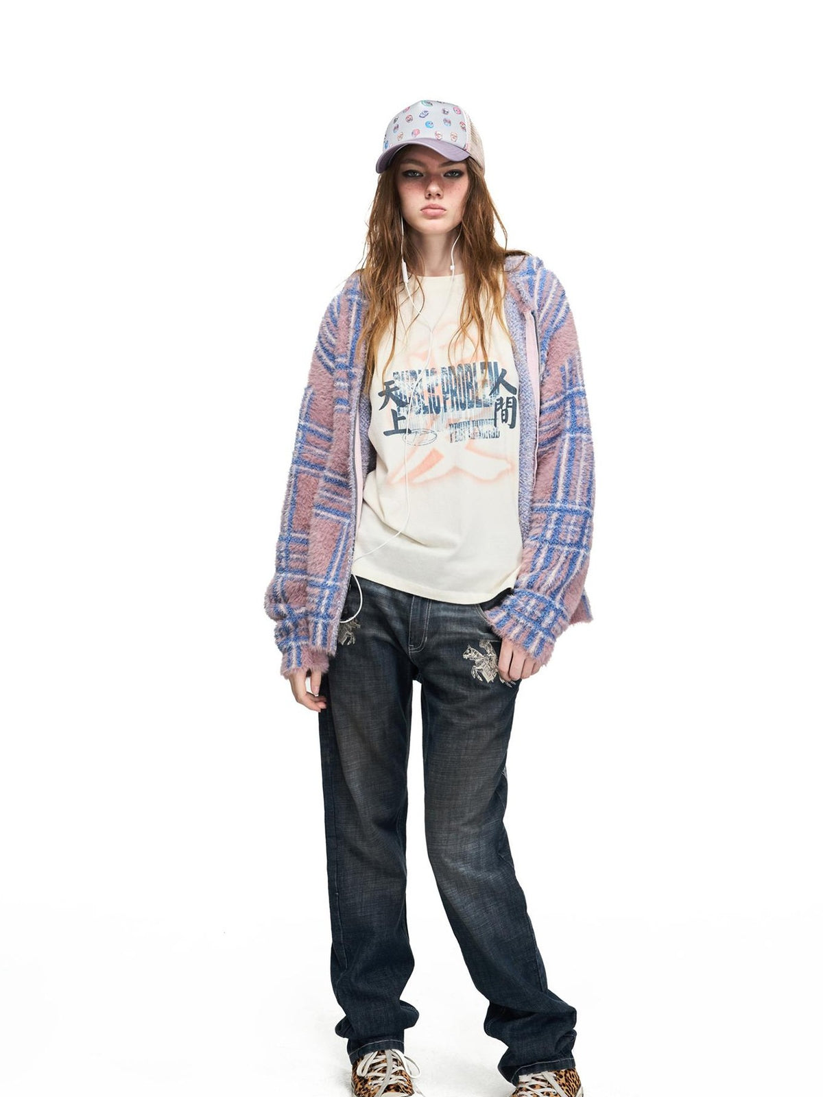 PEOPLESENSE Knight Pattern Distressed Thorn Embroidered Women&