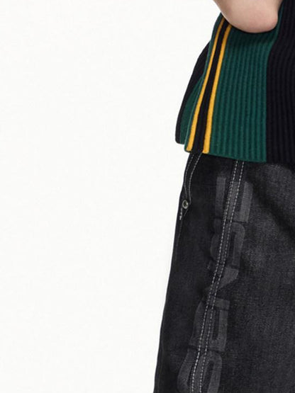PEOPLESENSE Retro Jersey Embroidered Textured Knit Women&