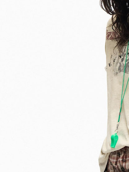 PEOPLESENSE Vintage Distressed Spray Print Women&