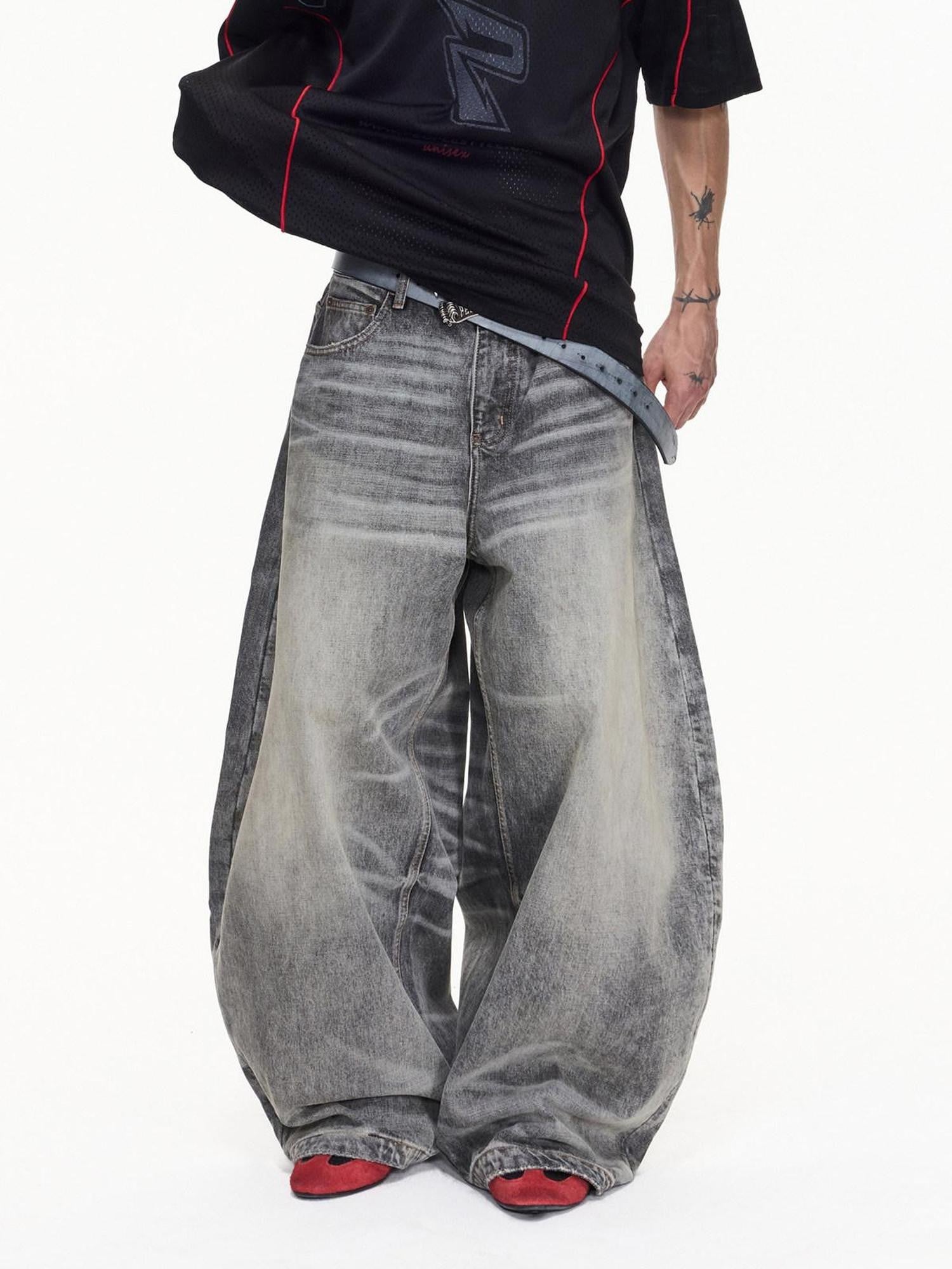 PEOPLESENSE Washed Gray Distressed Mid Rise Women&