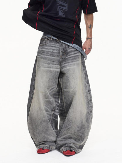 PEOPLESENSE Washed Gray Distressed Mid Rise Women&