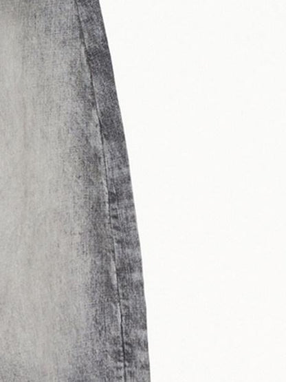 PEOPLESENSE Washed Gray Distressed Mid Rise Women&