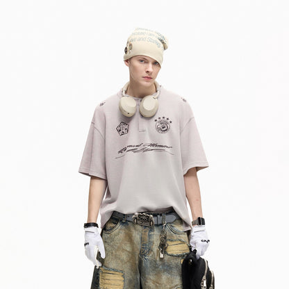 PEOPLESENSE_Washed_Waffle_Polo_Badge_Animal_Print_Women&