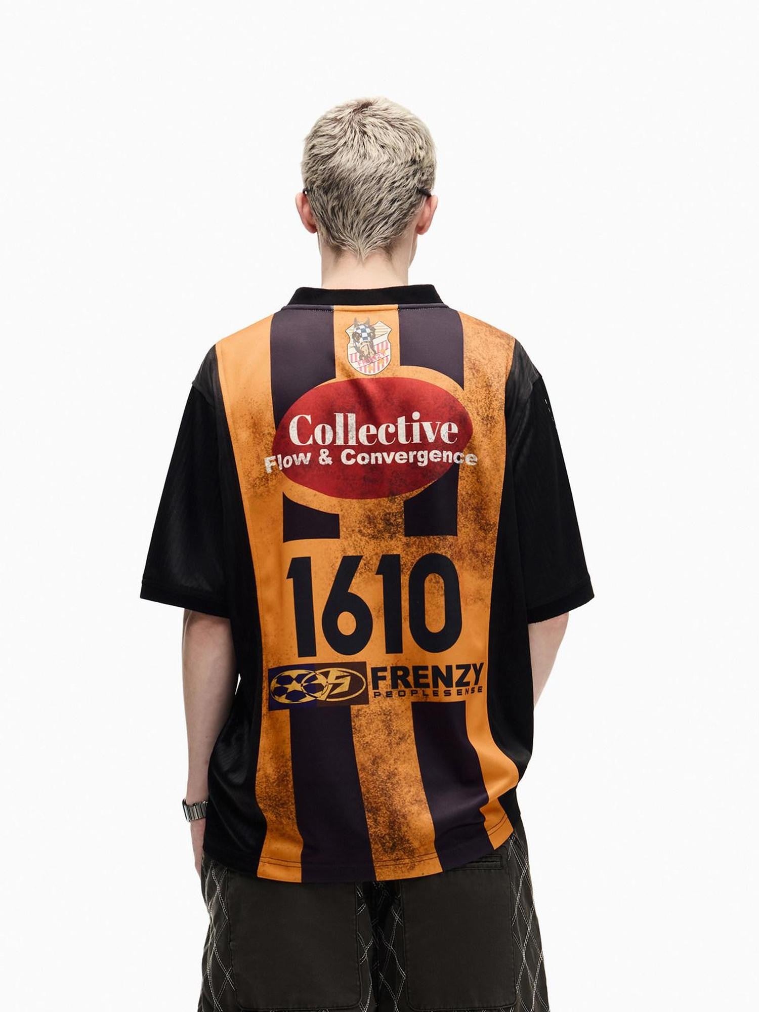 PEOPLESENSE Yellow Black Striped Splice Quick Dry Women&
