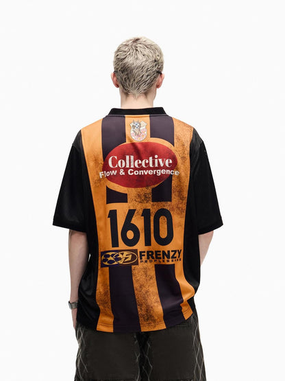 PEOPLESENSE Yellow Black Striped Splice Quick Dry Women&