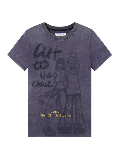 Bestie Borrowed Tee Retro Washed Cotton