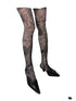 Print Tights With Contrast Crotch Design