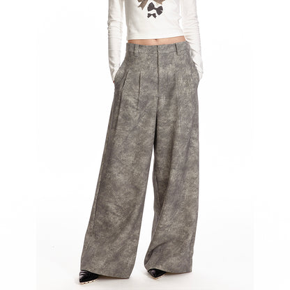 ALINNV STUDIO Vintage Relaxed Wide Leg Pants With Tie Detail Shirt