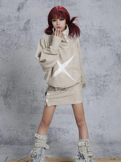 Patchwork Wool Punk Shorts Deer Velvet Street Edge