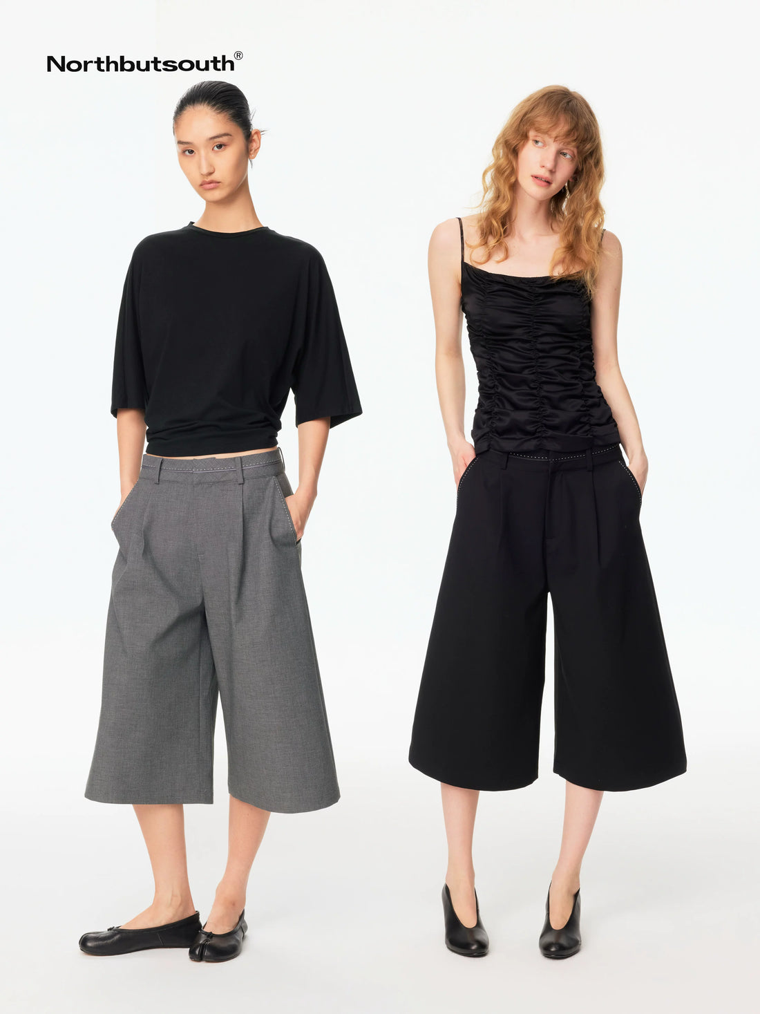 Pearl Trim Pocket Straight Leg Relaxed Women&