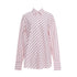 YOSHUYUKI Pink Blue Contrast Stripe Oversized Shirt