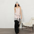 2th Desire Satin Ruffle Polka Dot Halter Beaded Lace Trim Dress