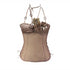 Update OPEN AESTHETIC Sheer Mesh Floral Embellished Adjustable Strap V Neck Top