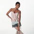 2th Desire Slim Glitter Leopard Lace Trim Knit Camisole