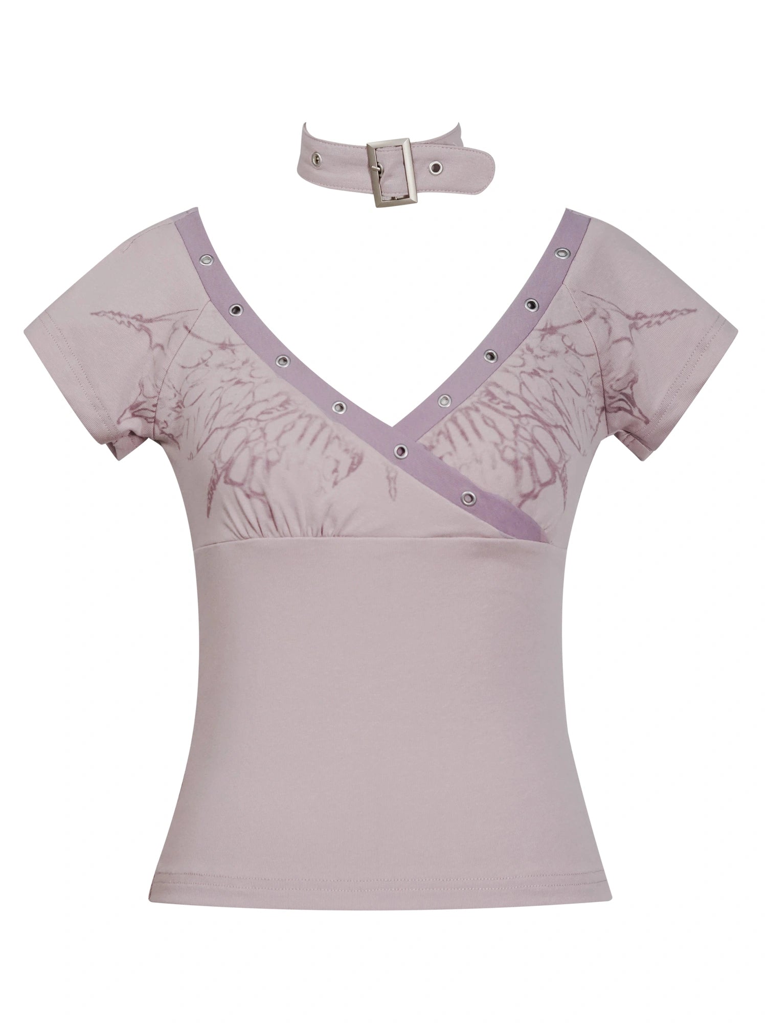 Sea Witch Butterfly Poetry Tee V-Neck T-Shirt Long-Sleeve